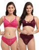 Buy Maroon & Pink Lingerie Sets for Women by FRISKERS Online