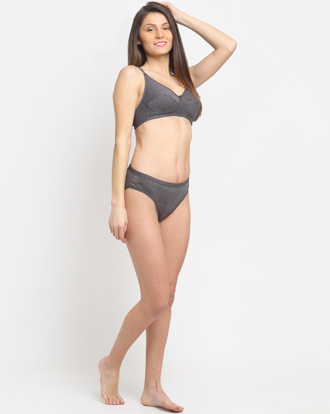 Buy Bralux Padded DNO131 Bra - Underwear Set - Grey Online