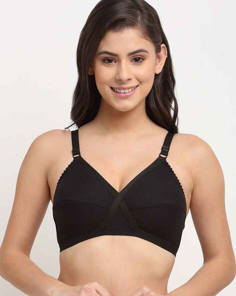 Buy online Set Of 2 Solid Sports Bra from lingerie for Women by