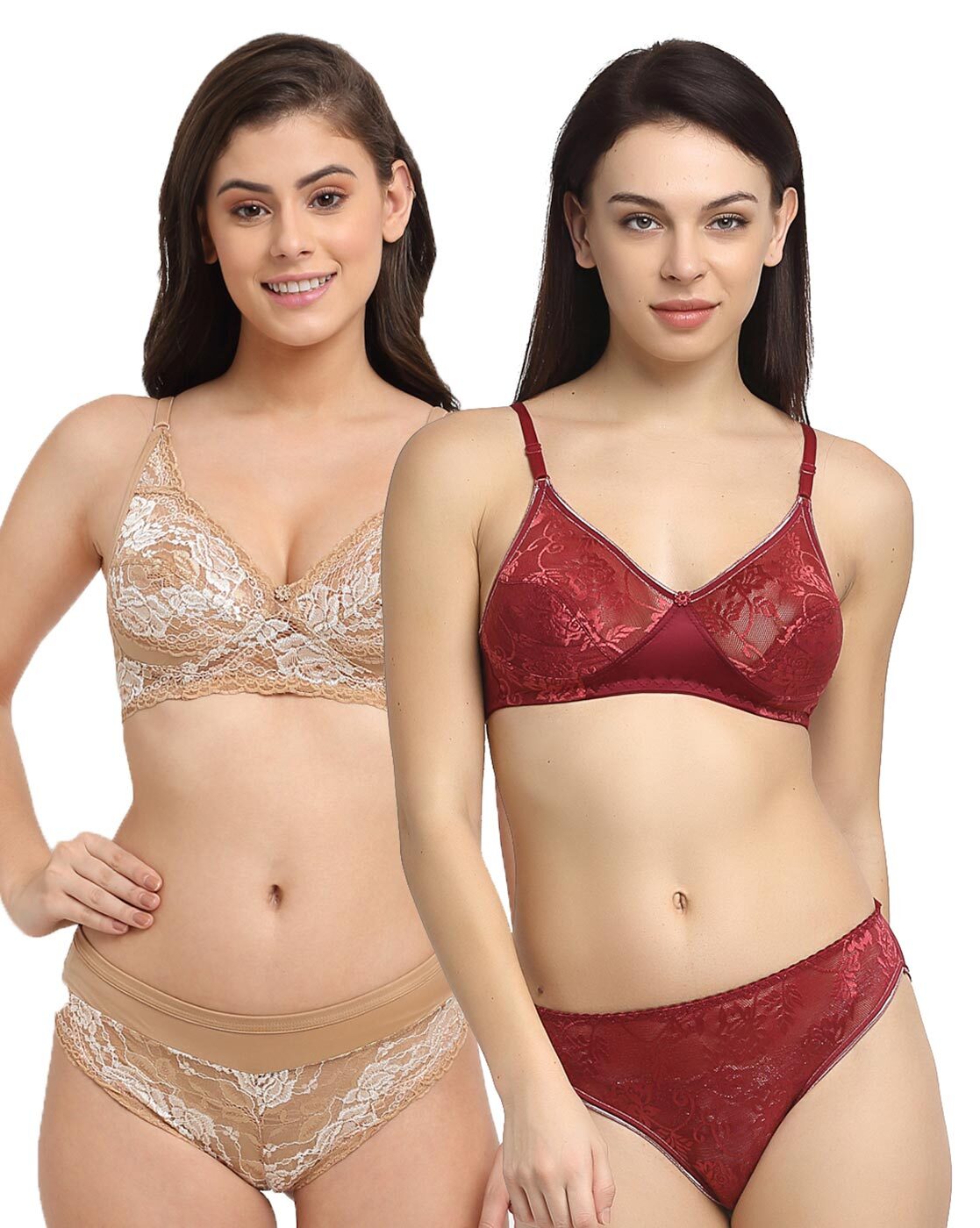 Pink Box Maroon Graceful Lingerie Set at Rs 210/piece in New Delhi