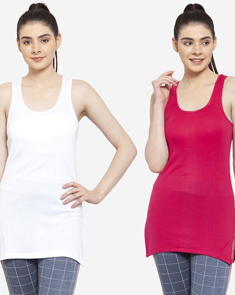 Buy White, Pink Tops & Tshirts for Women by FRISKERS Online