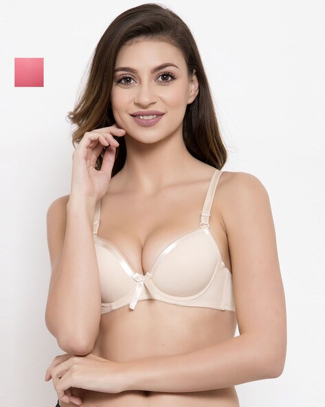 Buy Pink & Beige Bras for Women by FRISKERS Online