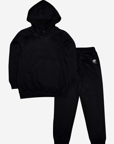 Boys black tracksuit on sale