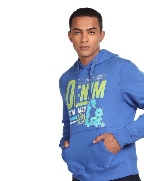U.S. Polo Assn. Brand Print Hooded Sweatshirt