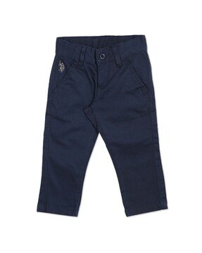 Flat-Front Trousers with Insert Pockets