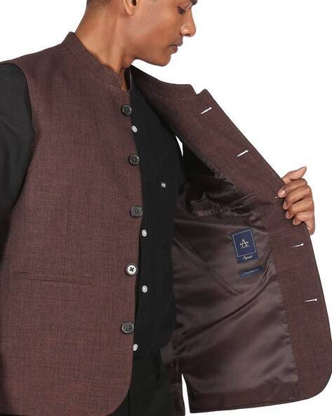 Buy Dark Brown Blazers Waistcoats for Men by ARROW Online