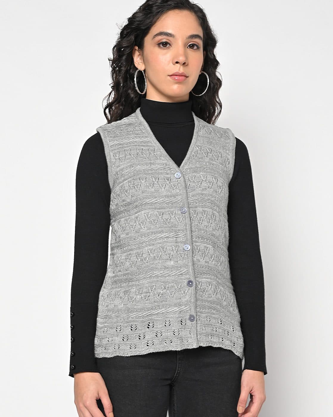 トップス AMERI CARDIGAN LIKE VEST SET TOP Ameri（アメリ）の「CARDIGAN LIKE VEST SET TOP（ニット