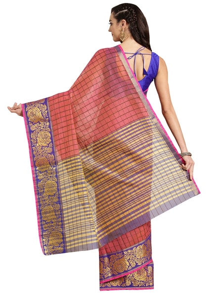 Buy Pink Sarees for Women by Ishin Online