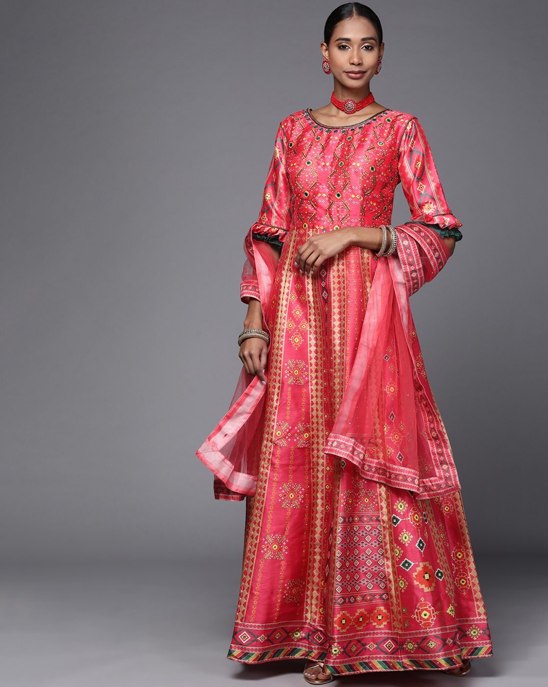 Buy Peach Dresses for Women by SHREE KANNAN Online | Ajio.com