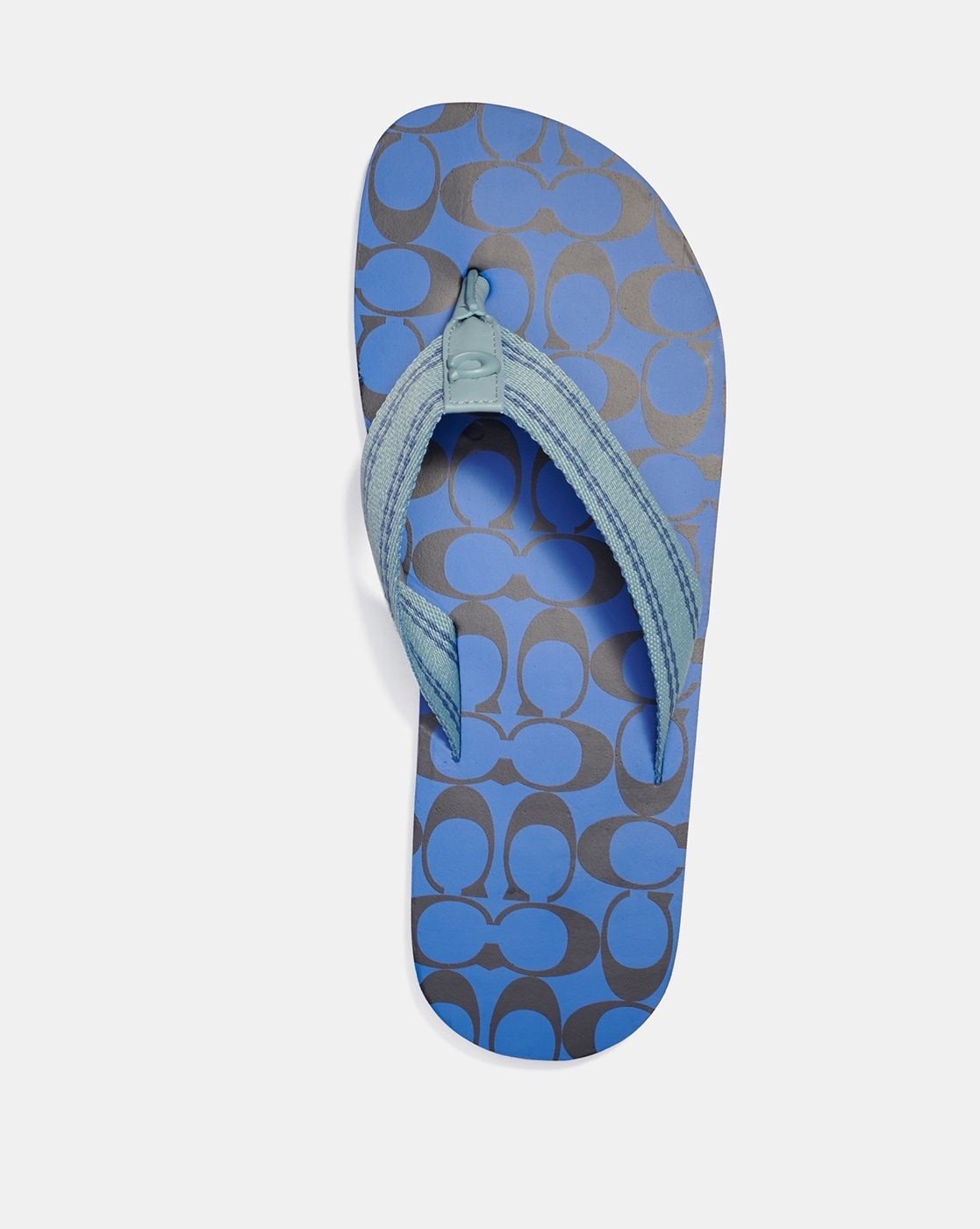 Logo Print Thong Strap Flip Flops