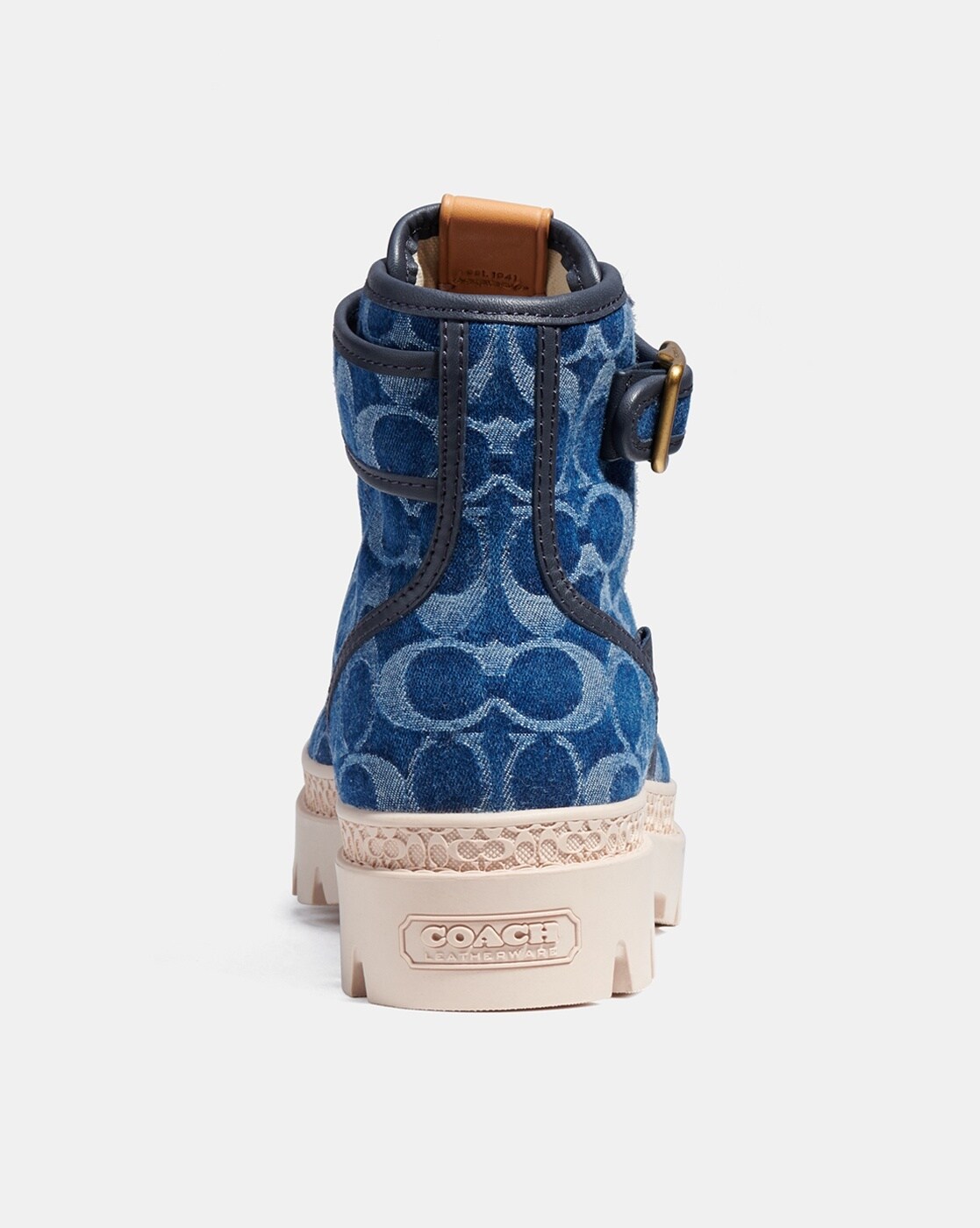 Buy Coach Trooper Mid-Top Booties | Blue Color Women | AJIO LUXE