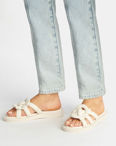 Coach best sale white sandals