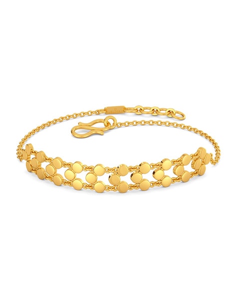 Customizable 14k Yellow Gold Charm Bracelet | Reuven Gitter Jewelers
