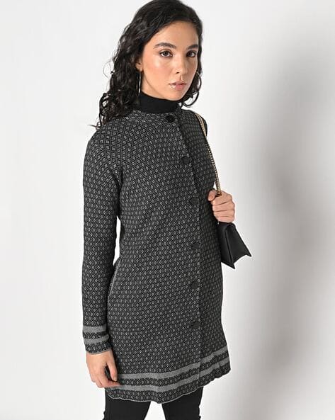 Buy Grey Sweaters Cardigans for Women by American Eye Online - Main Image