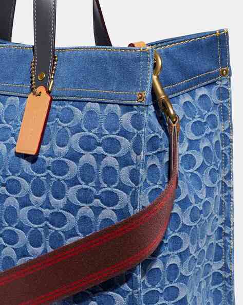 Coach hotsell denim tote