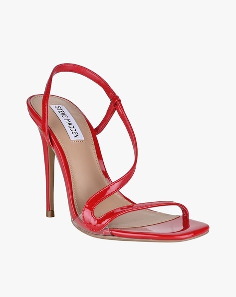 Steve madden 2025 red strappy heels