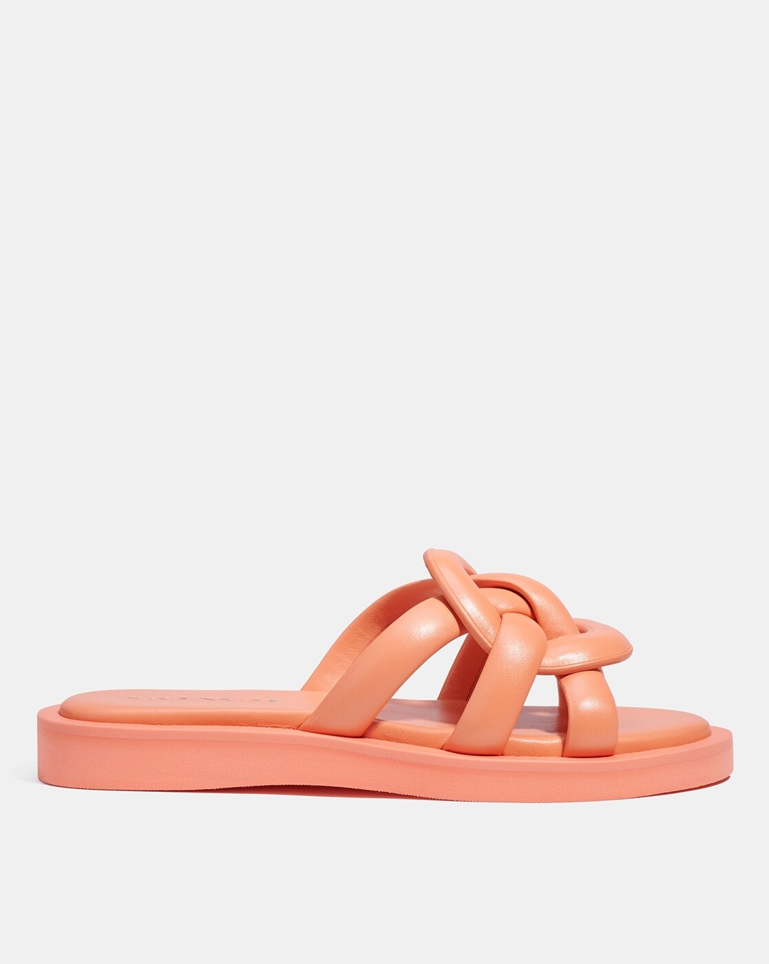 Buy Coach Georgie Strappy Slip On Sandals Orange Color