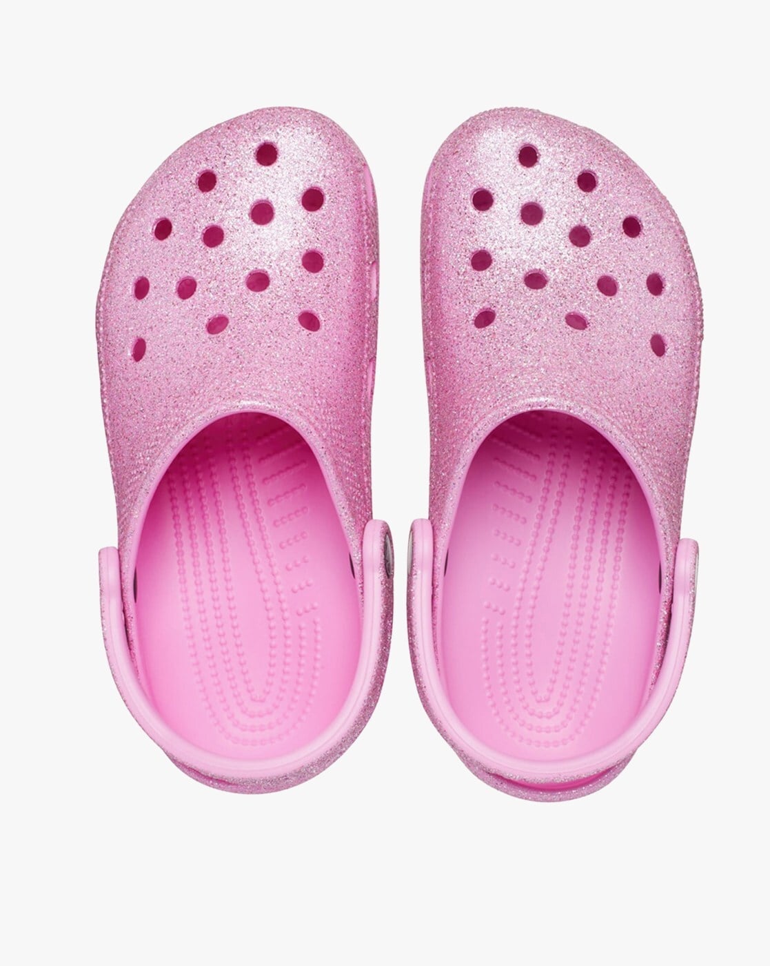 Glitter pink online crocs