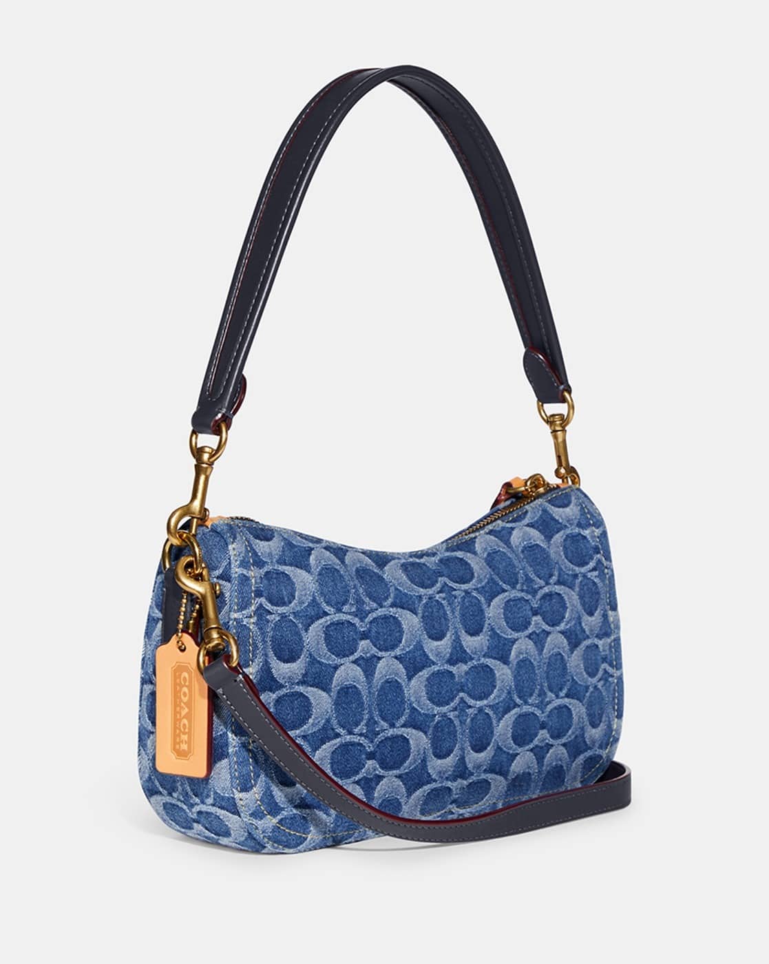 バッグ Coach Denim Signature Hand Bag Kiss-lock バッグ Coach Denim Signature Hand Bag Kiss-lock バッグ Coach Denim