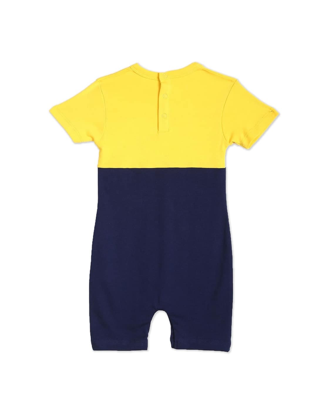 Colourblock Round-Neck Romper