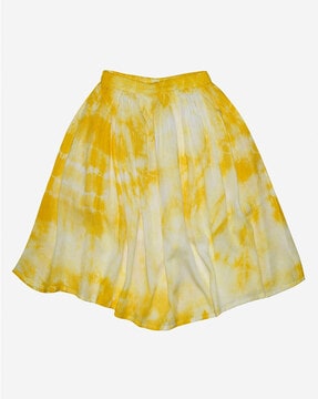 yellow sheer skirt