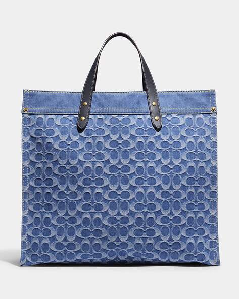 Coach shop denim tote