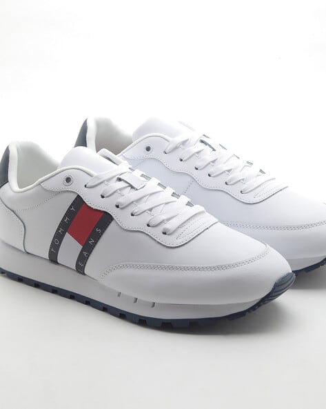 Leather Runner Lace-Up Sneakers