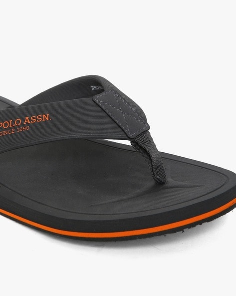 Buy Charcoal Flip Flop Slippers for Men by U.S. Polo Assn