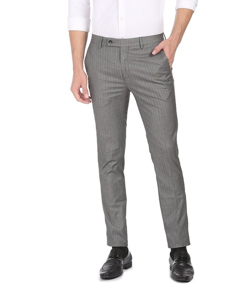 Arrow Casual Trousers  Buy Arrow Men Olive Mid Rise Flat Front Casual Trousers  Online  Nykaa Fashion