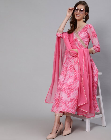 Buy online Maroon Tie & Dye Straight Kurta from Kurta Kurtis for Women by  Pneha for ₹599 at 54% off | 2024 Limeroad.com