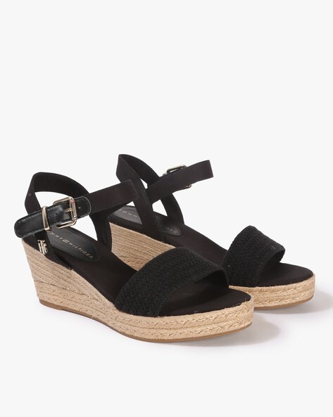 Buy Black Heeled Sandals for Women by TOMMY HILFIGER Online Ajio