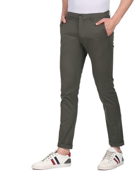 Buy Olive Green Trousers & Pants for Men by U.S. Polo Assn. Online