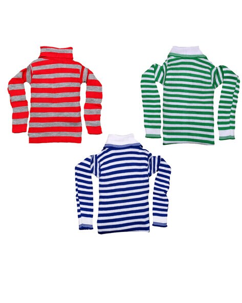 Pack of 3 Striped Pullovers