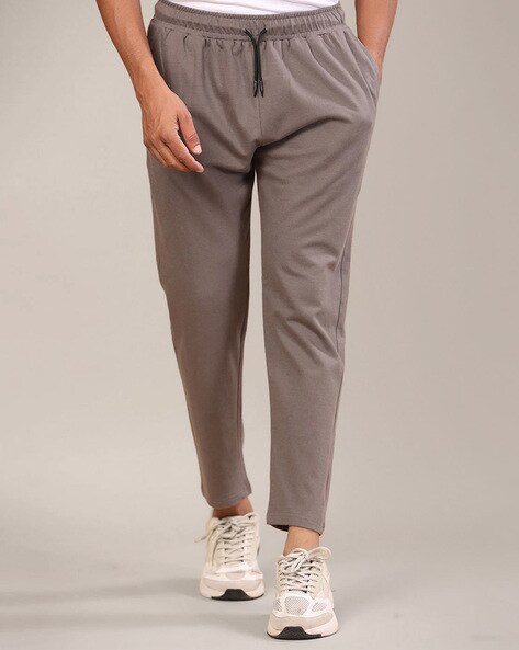 Buy Grey Tistabene Printed Cotton Joggers Online