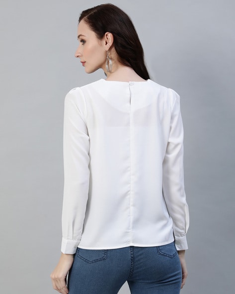 Buy White Tops for Women by Ishin Online