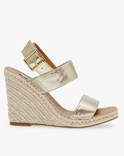 Steve madden gold wedge 2025 sandals