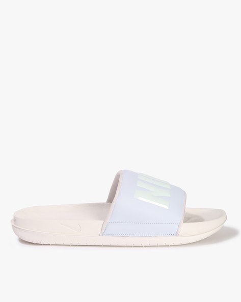 Blue nike slides online womens