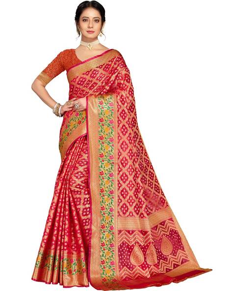 Buy Pink Sarees for Women by REETA FASHION Online | Ajio.com