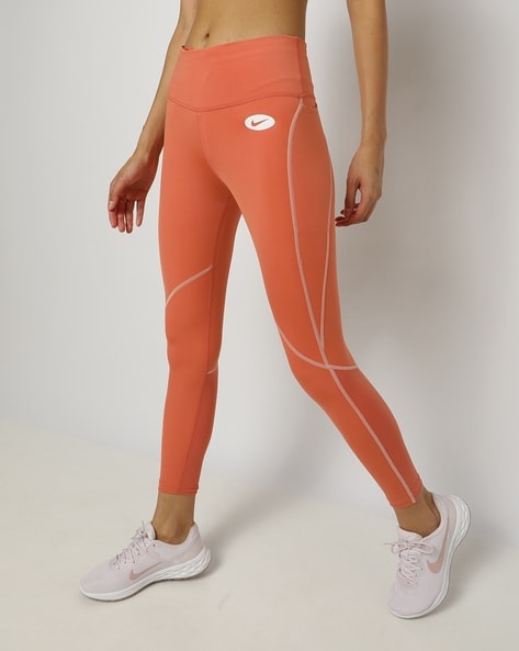 Buy Nike Kids Violet Shock Logo Print Leggings for Girls Clothing Online @  Tata CLiQ