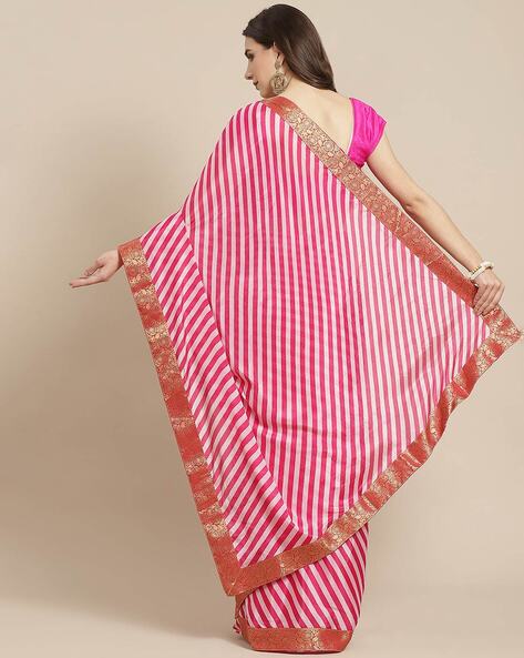 Buy Pink Sarees for Women by Ishin Online