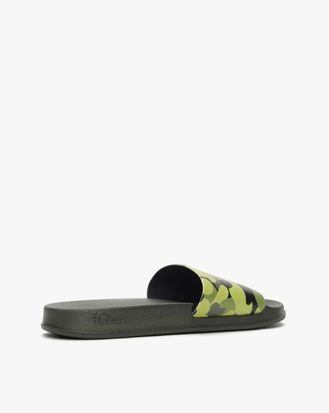 Milos Orthotic Slides - Mens-green-camo