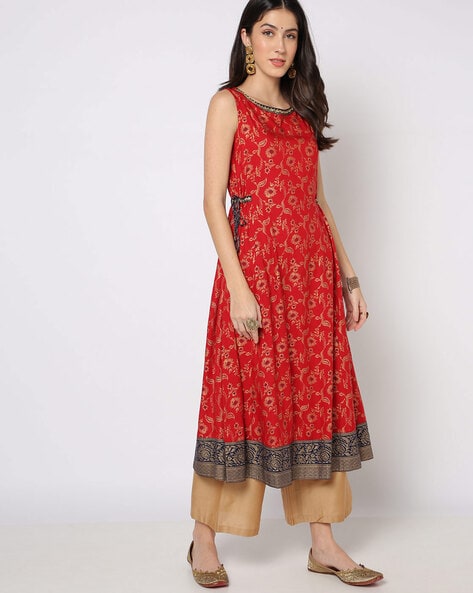 Buy online Red Colored Straight Kurta from Kurta Kurtis for Women by Vaamsi  for ₹1099 at 63% off | 2024 Limeroad.com