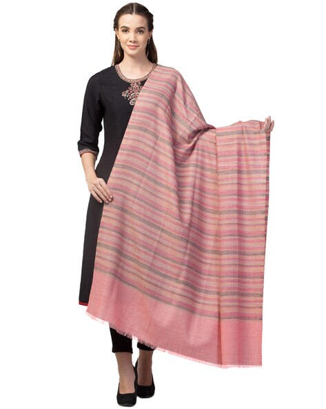 Striped Woven Shawl Price in India