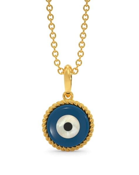 10K Gold Evil Eye Necklace with Diamond – Gold - Matsuda