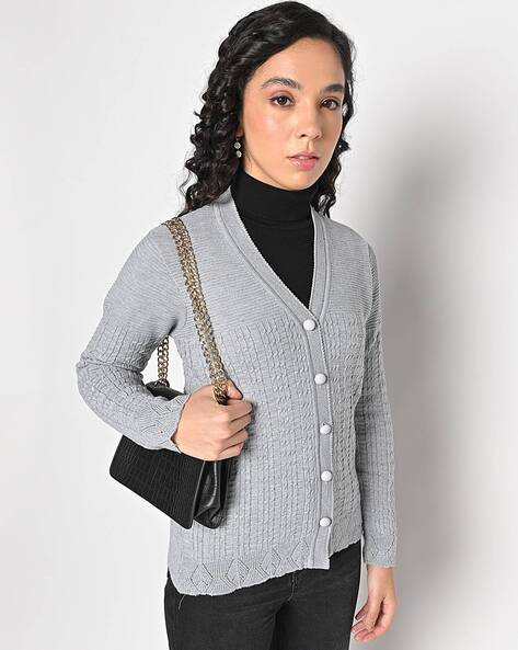 Buy Grey Sweaters & Cardigans for Women by American Eye Online