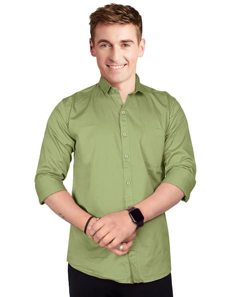 Buy Green Shirts for Men by JB JUST BLACK Online