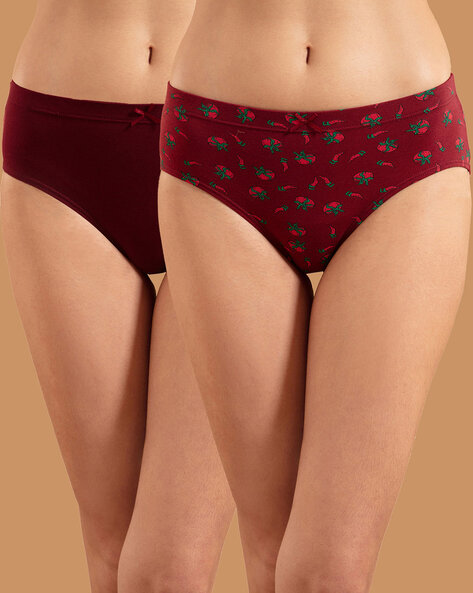 Plain Knoppers Women Bikini Cotton Dark Pink Panty XL Size at Rs 210/piece  in Delhi