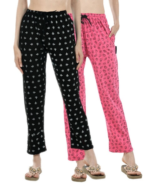 ANJIR Presents new Rayon printed combo pajama Night Pajama for Women Night  Dress Ladies Printed PyjamaSoft RAYON Night Pants