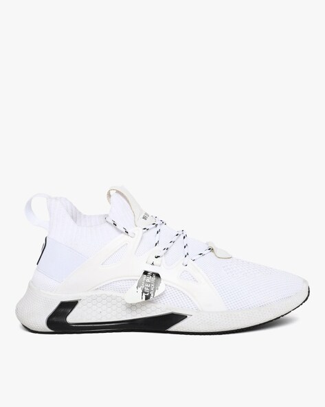 revs textured lace up sneakers