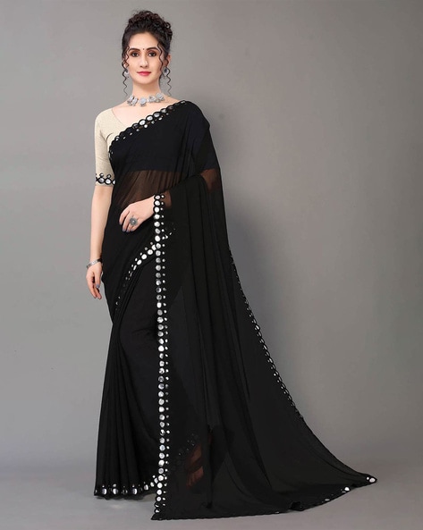 Buy Black Sarees for Women by AARRAH Online Ajio